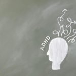 Illustration of ADHD with arrows and scattered thoughts representing ADHD diagnosis and telehealth assessment in Ontario.